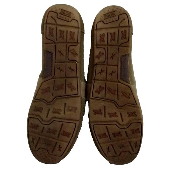 Bobs By Skechers Womens Slip On Galaxy Shoes Suede Rhinestones Brown - 9.5 Wide - Picture 6 of 8